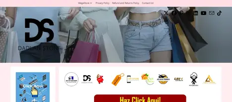 Image of DadlanStore front page
