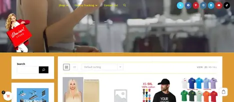 Image of DavianStore front page