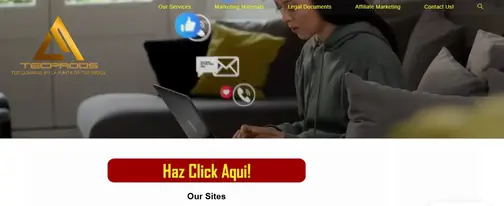 Image of TecProds front page